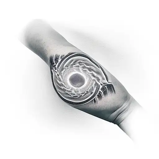 Forearm Vortex With A Claw Reaching Ou To Grab An Angel Falling