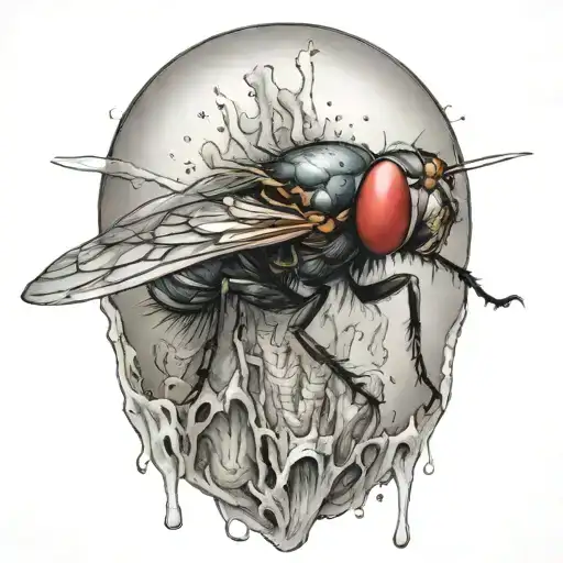 Fly Eating Flesh