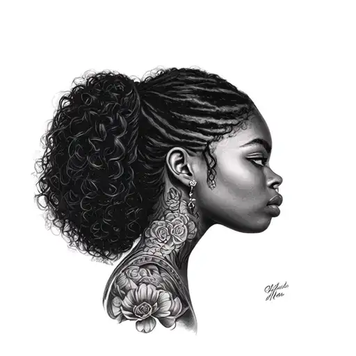 Black Girl With Thick Hair