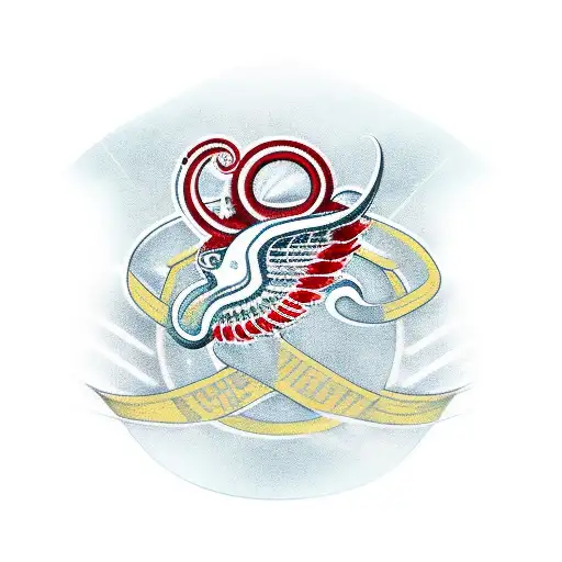 Detroit Red Wings Logo With Octopus