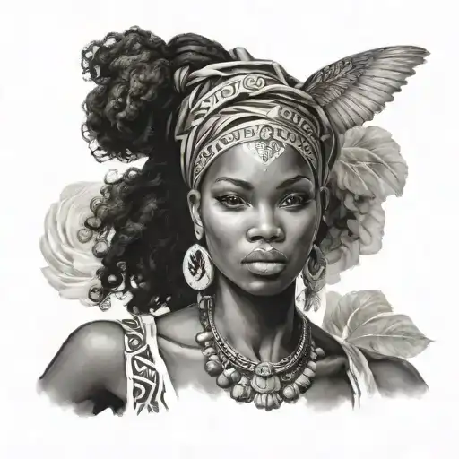 Black African Goddess Beautiful Woman