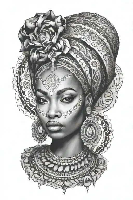 Black African Goddess Beautiful Woman