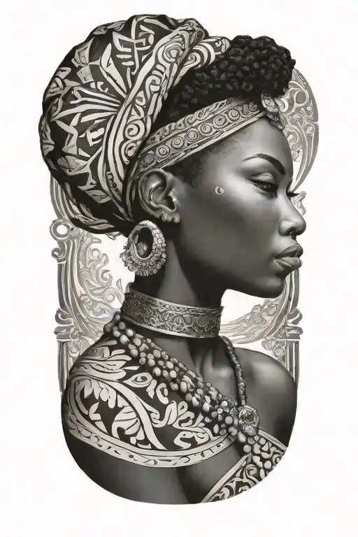Black African Goddess Beautiful Woman