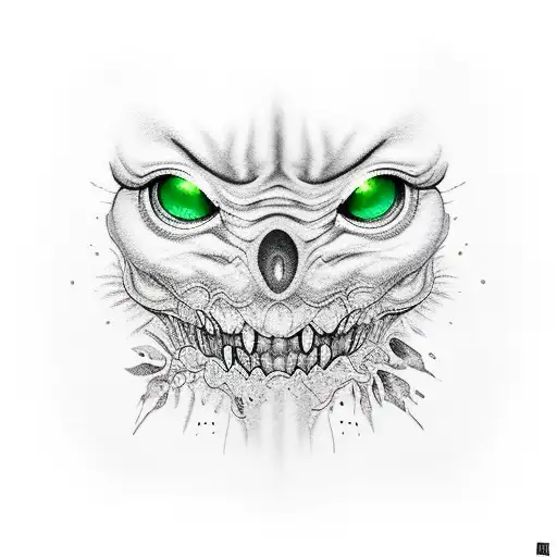 Green Eye Of Envy In A Vicious Circle