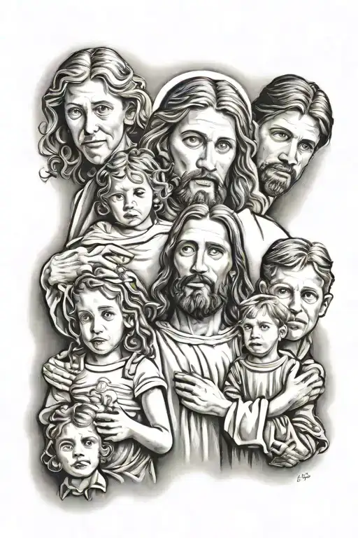 Jesus Looking Over My Family