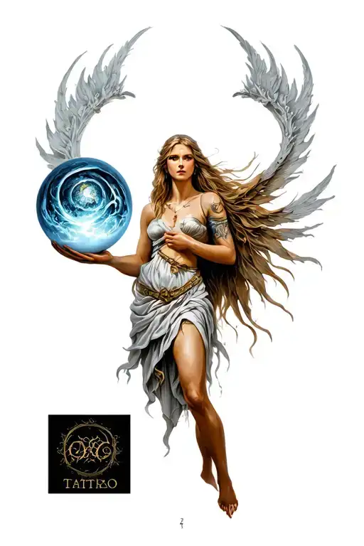 Freya Norse Goddess Sexy Fit Holding A Sphere