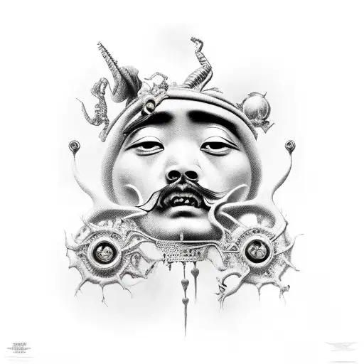 Creepy In The Style Of Salvador Dali Asian