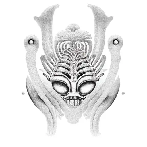 Alien Palm Tree Abstract