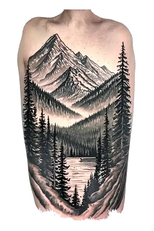 Pacific Northwest Mountains And Forest