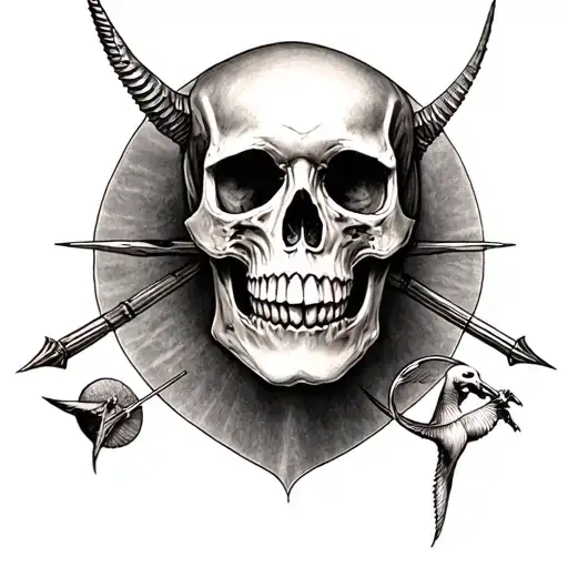 Skull Tarius And Sagittarius