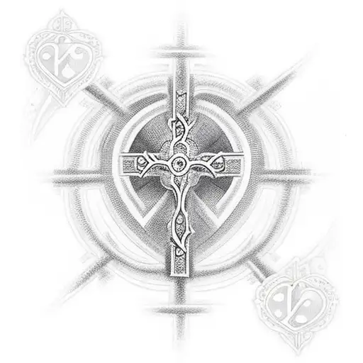 Christian Cross Heart