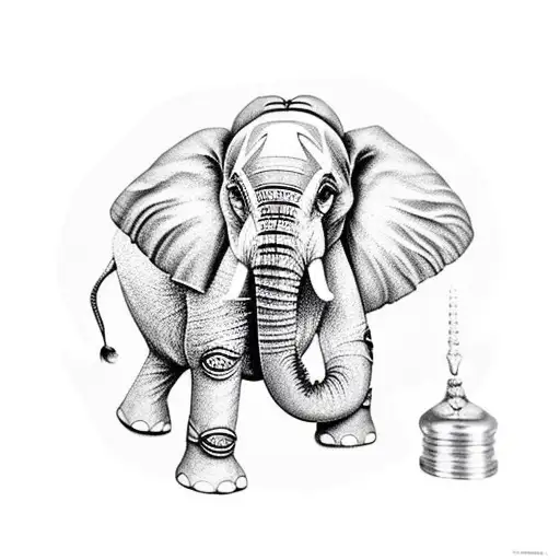 Elephant Doing Abhishek On Shivling