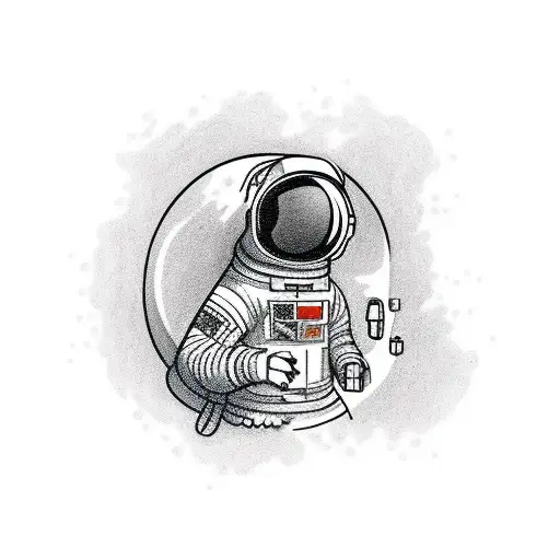 Astronaut Viser Reflecting Another Astronaut