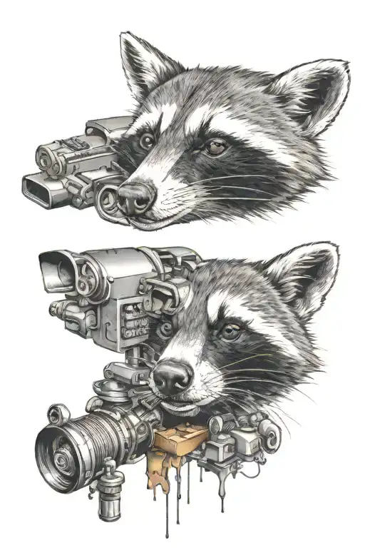 Mehanic Racoon Fix Car Parts