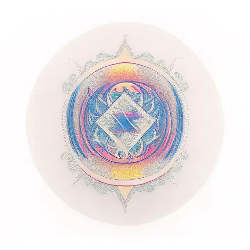 Sunset On A Lake With A Dock