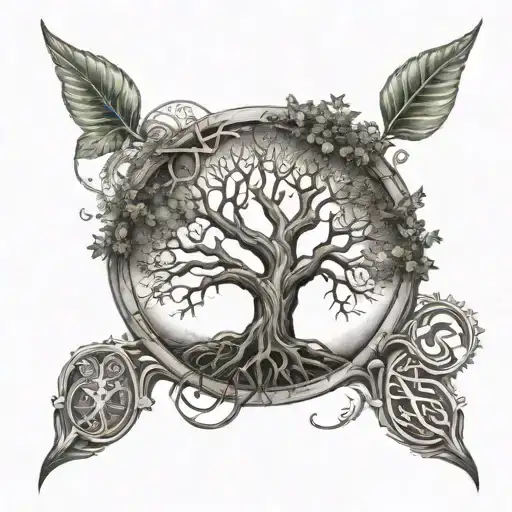 Tree Of Life And Rune