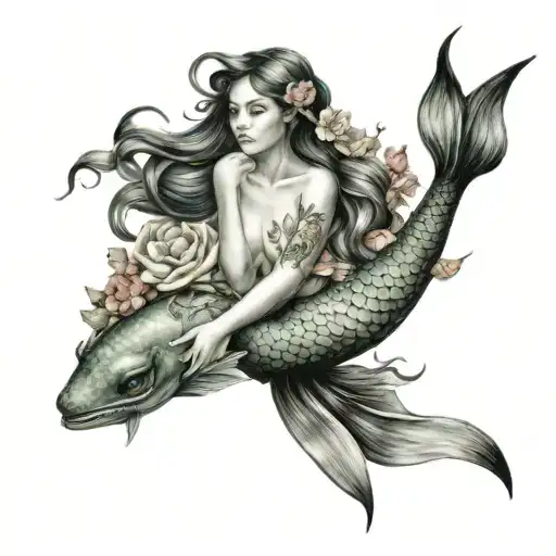 Mermaid And May Birth Flower