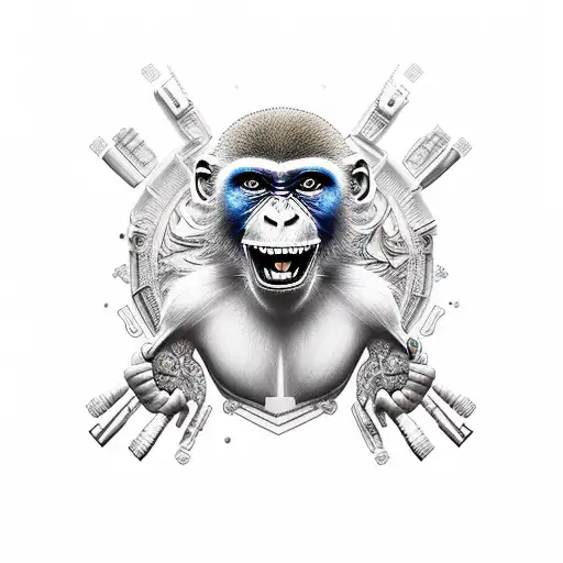 Tatooed Monkey Body