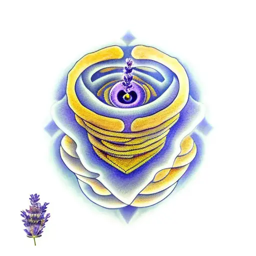 Lavender Circle With 2 In The Middle