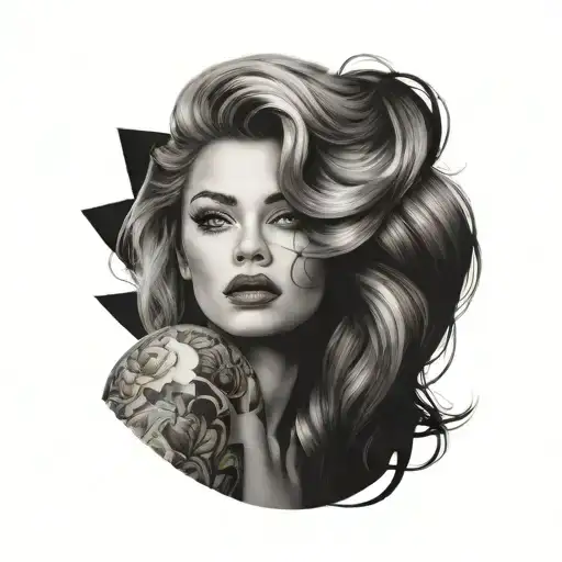 Beautiful Girl With Sexy Lips And Nice Hair