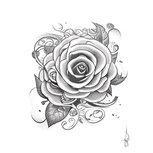 Vine With Plashes Of Color Crawling Up The Arm