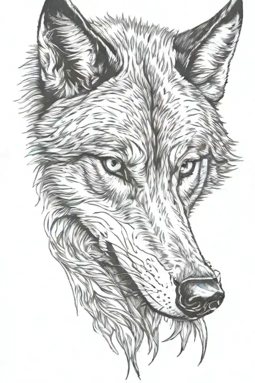 Wolf In Stalking Position