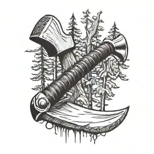 Forest Lumberjack Axe