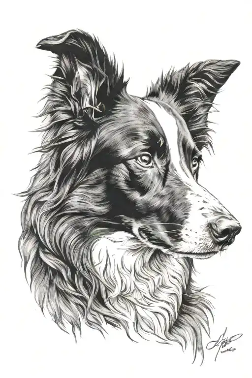 Border Collie Portrait