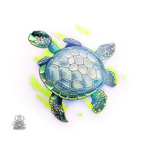 Small Swimming Turtle