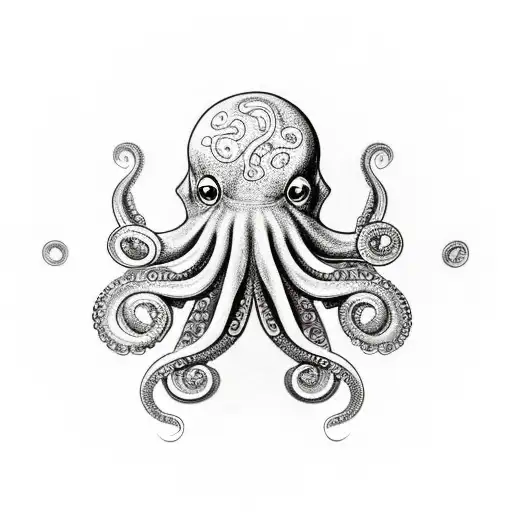 Octopus That Would Fit Inside A 6 Inch Diameter Circle