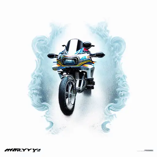 Little Boy With Motorcycle