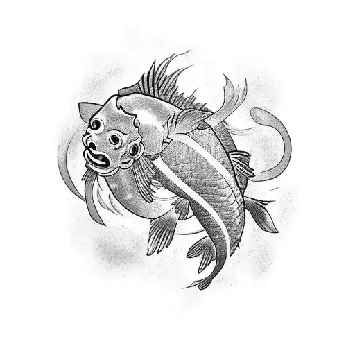 Monkey King And Koi Fish Forearm Both Sides