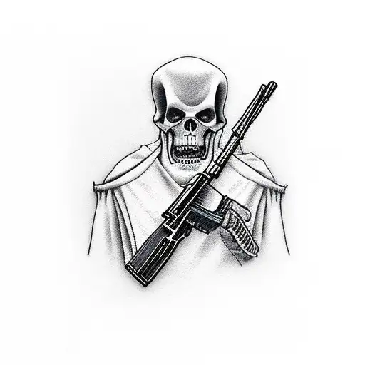 Grim Reaper With Ak47