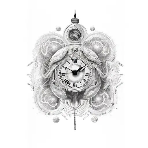 Woman Hour Glass Clock Libra