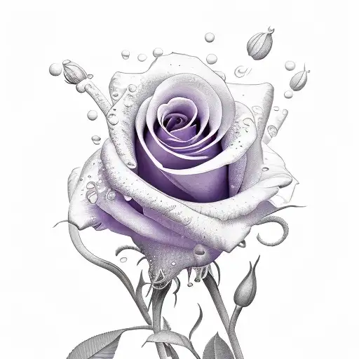 Thin Color Wildflower Violet Rose Lily Of The Valley