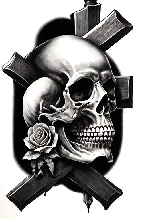 Skull On A Cross