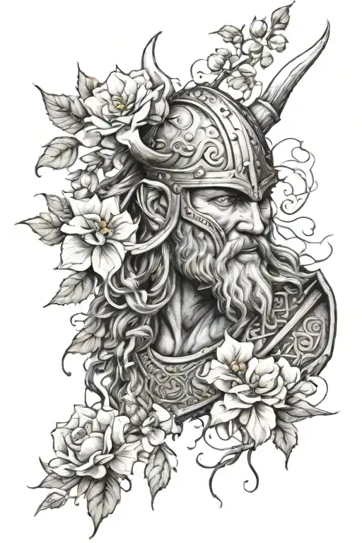Viking Warrior Flowers Blooming