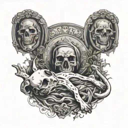 Holy Death And Dog Playing