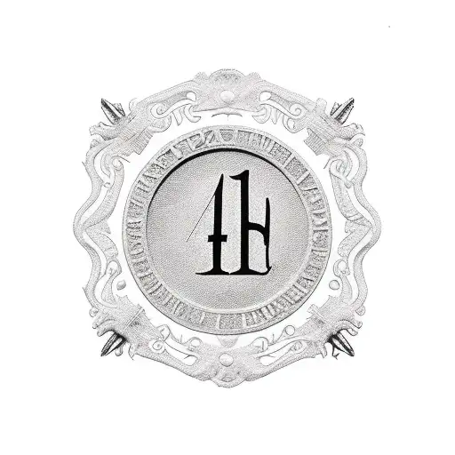 Roman Numerals For The Year 1967 With Small Design At The Ends Of It