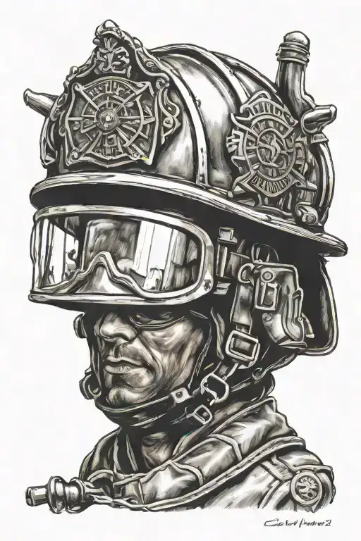 Firefighter Helmet Hanging