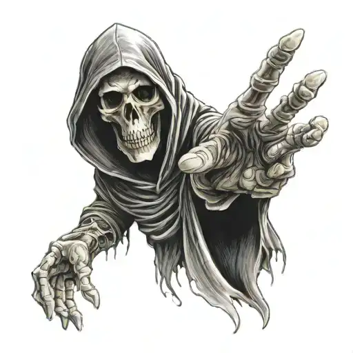 Realistic Grim Reaper Hand