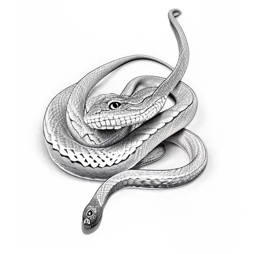 Snake With The Initials T S