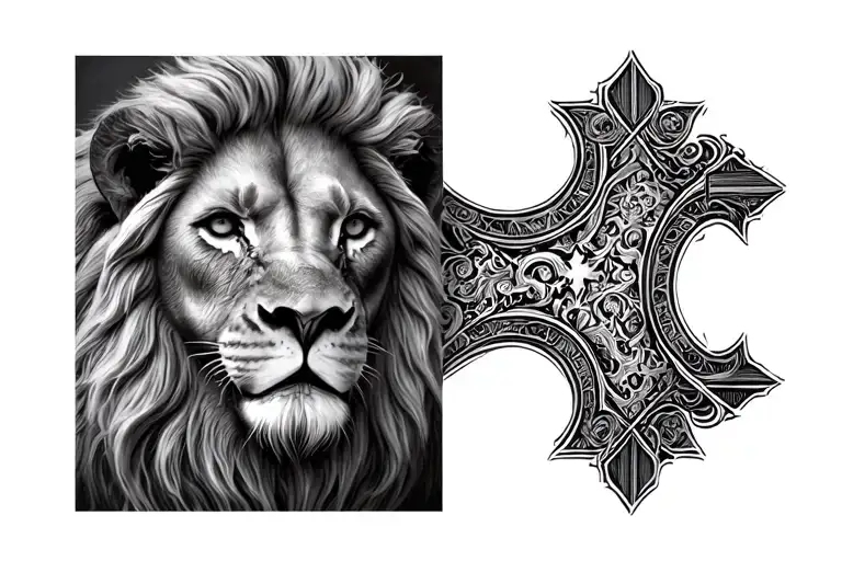 Lion Head Cross