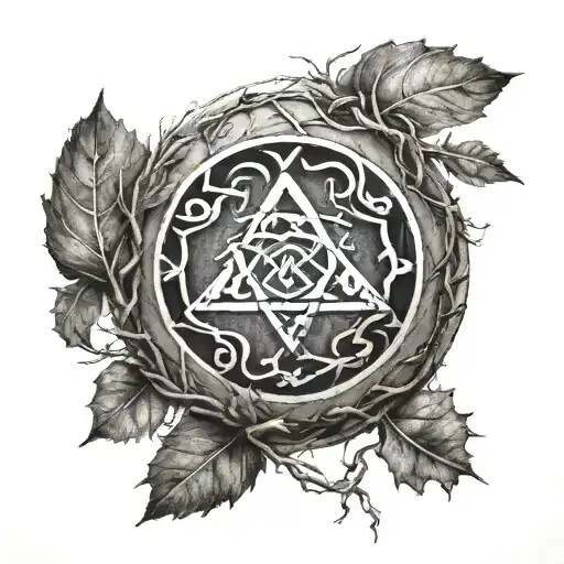 Yggdrasill E Rune Circle