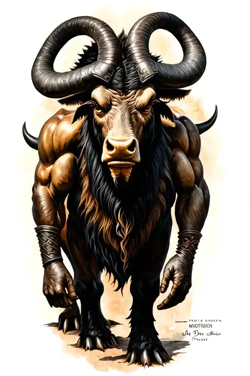 Minotaur Standing Guard