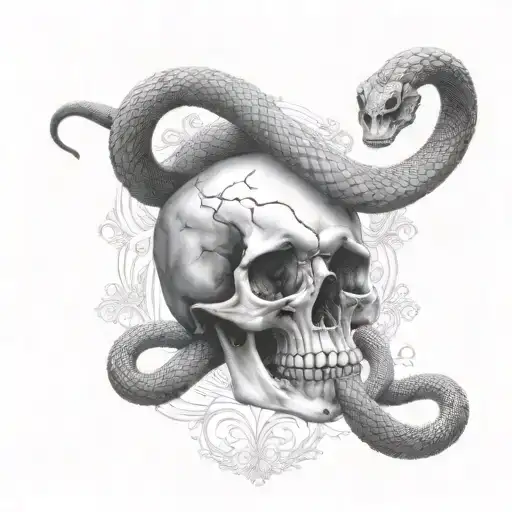 Skull And Cobra Head