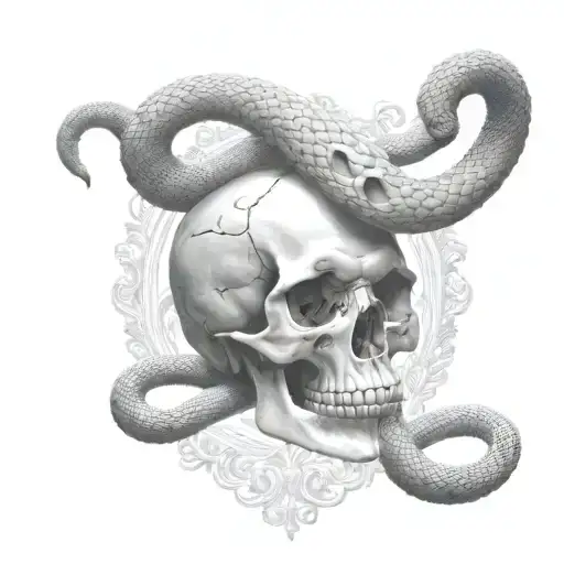 Skull And Cobra Head