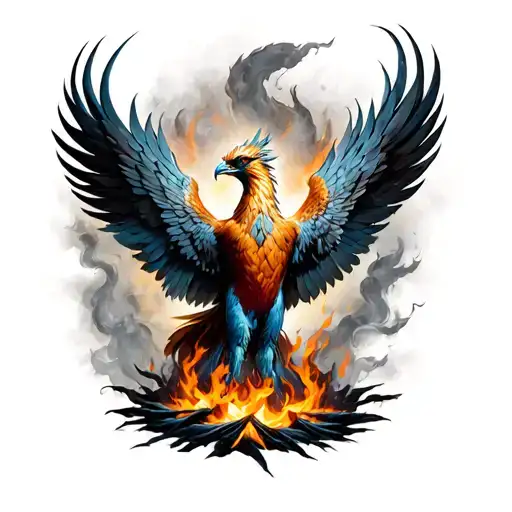 Phoenix Rising From The Ashes