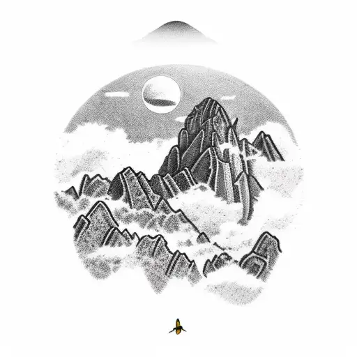 The Steppes Of Machu Pichu Beneath A Brigth Sun With Small Birds And Clouds In The Background