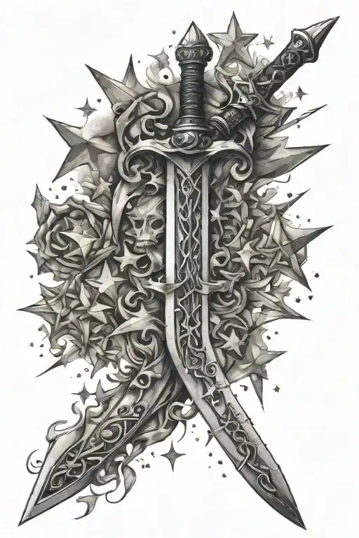 Sword And Stars Scattered